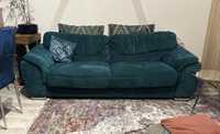 Kanapa sofa turkusowa trzyosobowaw 225 cm