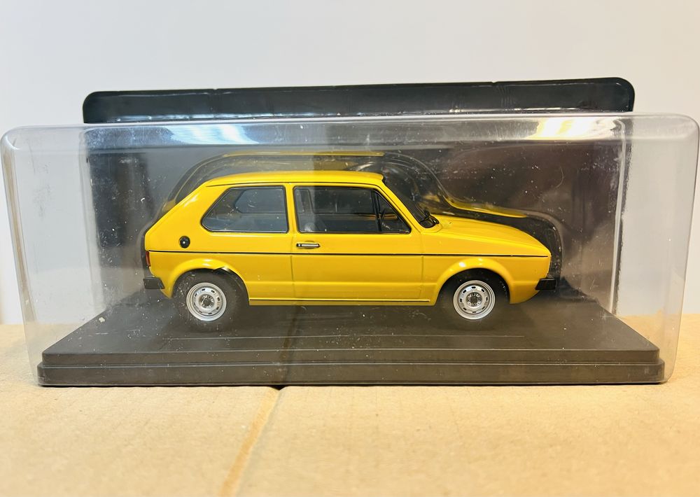 VW Golf I 1:24 żółty Hachette lub Salvat wersja podstawowa, nie GTI