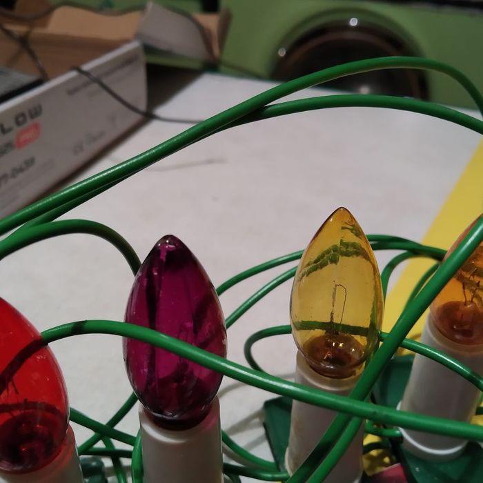 Lampki choinkowe z okresu PRL retro