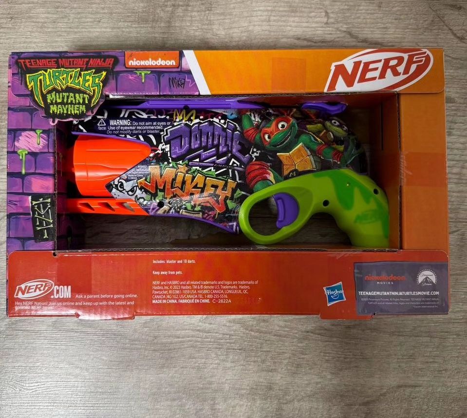 Бластер NERF Teenage Mutant Ninja Turtles. Нерф Черепашки ніндзя