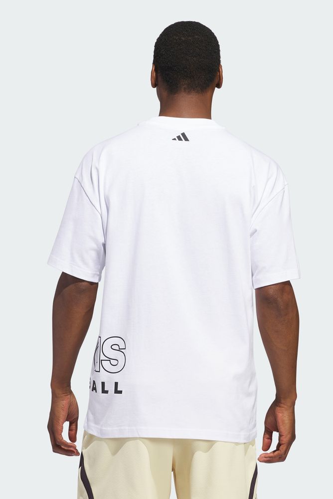 Чоловіча біла футболка Adidas Basketball Select