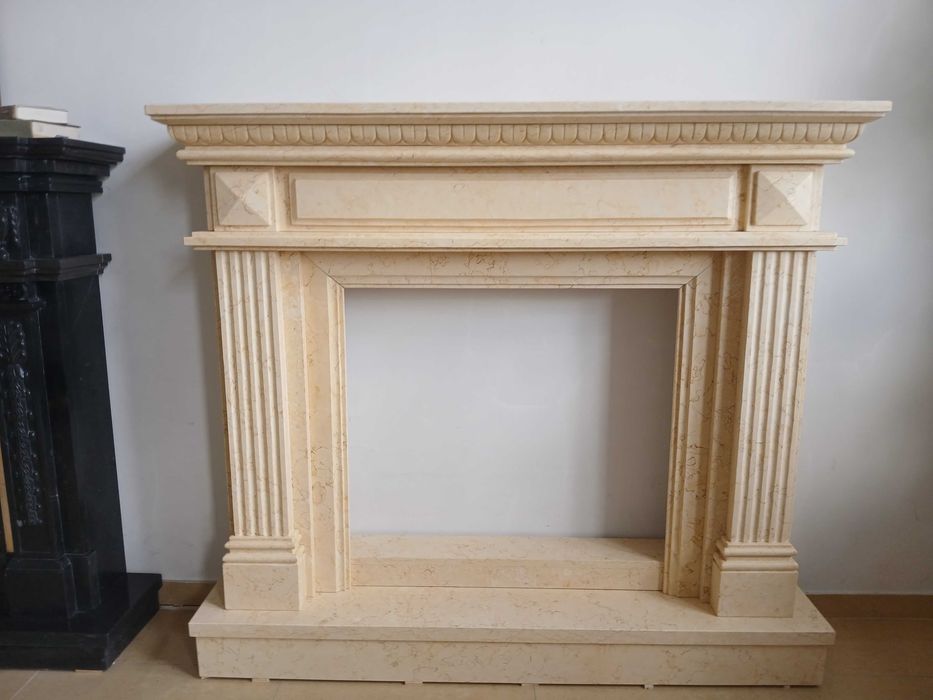 Portal kominkowy 15/1 marmur egipski beż od ręki