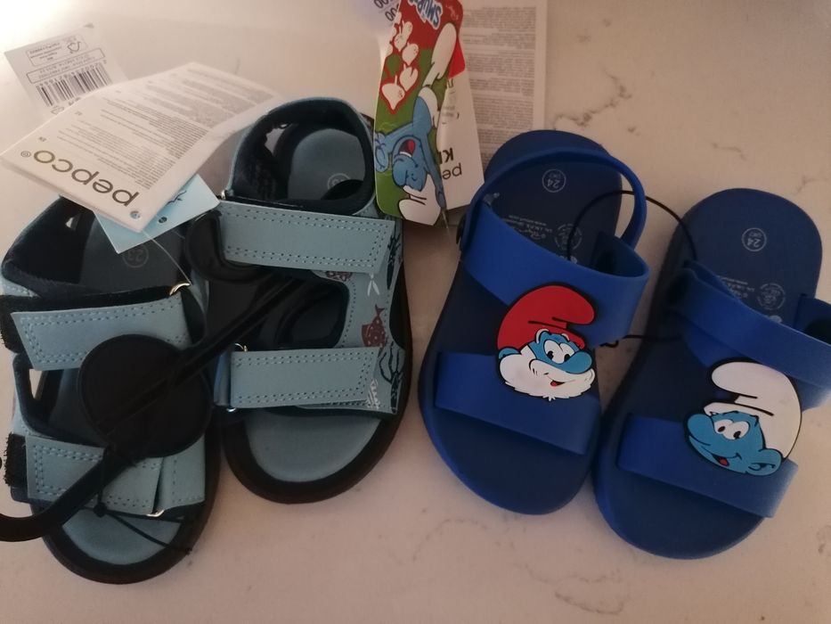 Sandały chlopiece 23 i 24 nowe z metką 2 pary