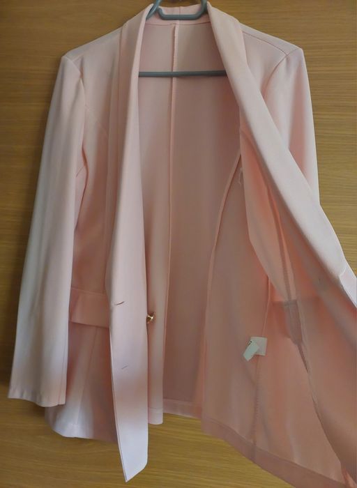 Blazer Rosa Carcela Dupla Botões, TM