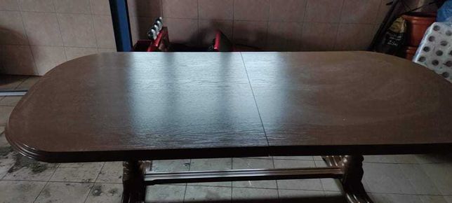 Stół drewniany brąz duży rozkładany