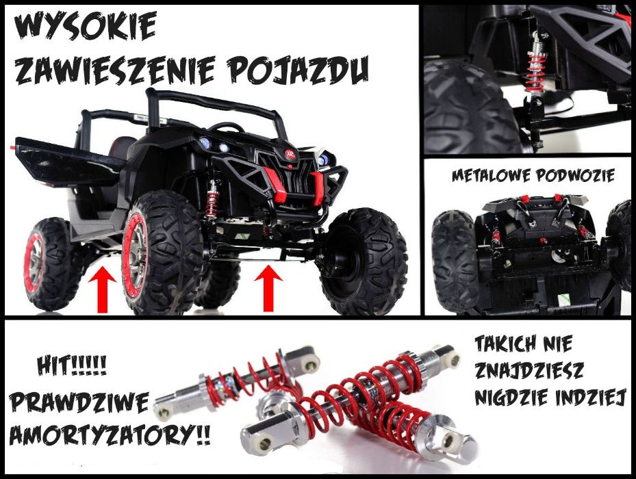 Wielkie BUGGY xmx603 wersja na akumulator z reduktorem 4x4