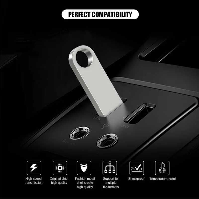 Металева USB 2.0 Флешка на 4Gb
