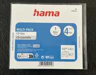 Pudełko etui przezroczyste na CD/DVD 4 płyty hama