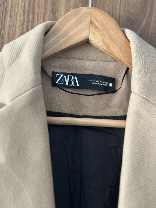 Шерстянное пальто zara