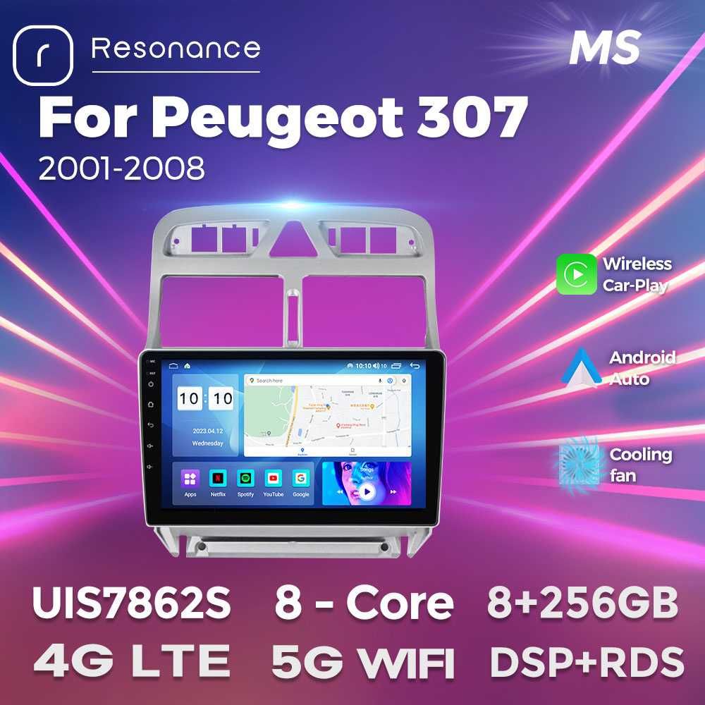 Штатна магнітола Peugeot 307 android GPS навігація пежо