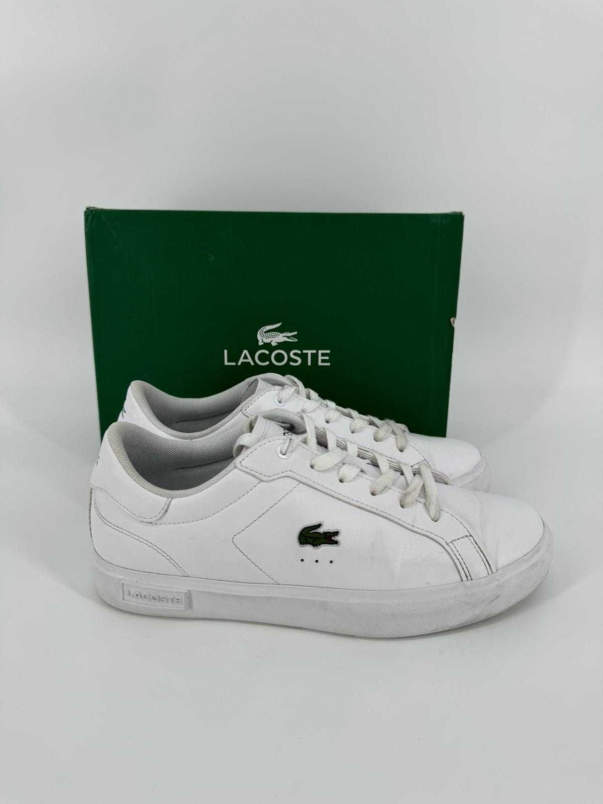 Lacoste buty sportowe białe tenisówki 38 skórzane sneakersy