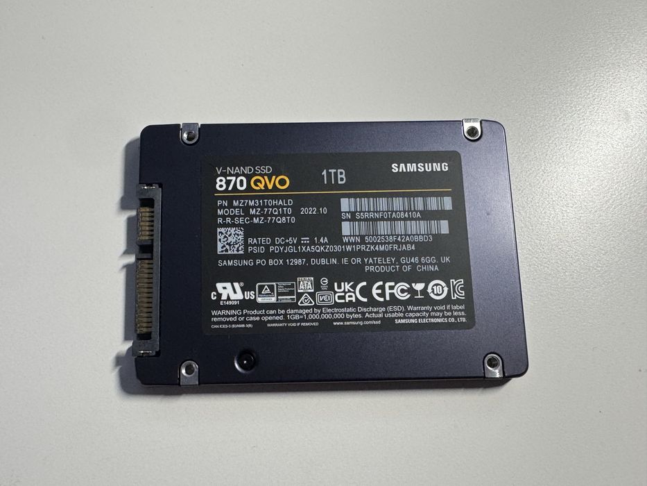SSD Samsung 870 QVO 1TB (SATA 2.5")