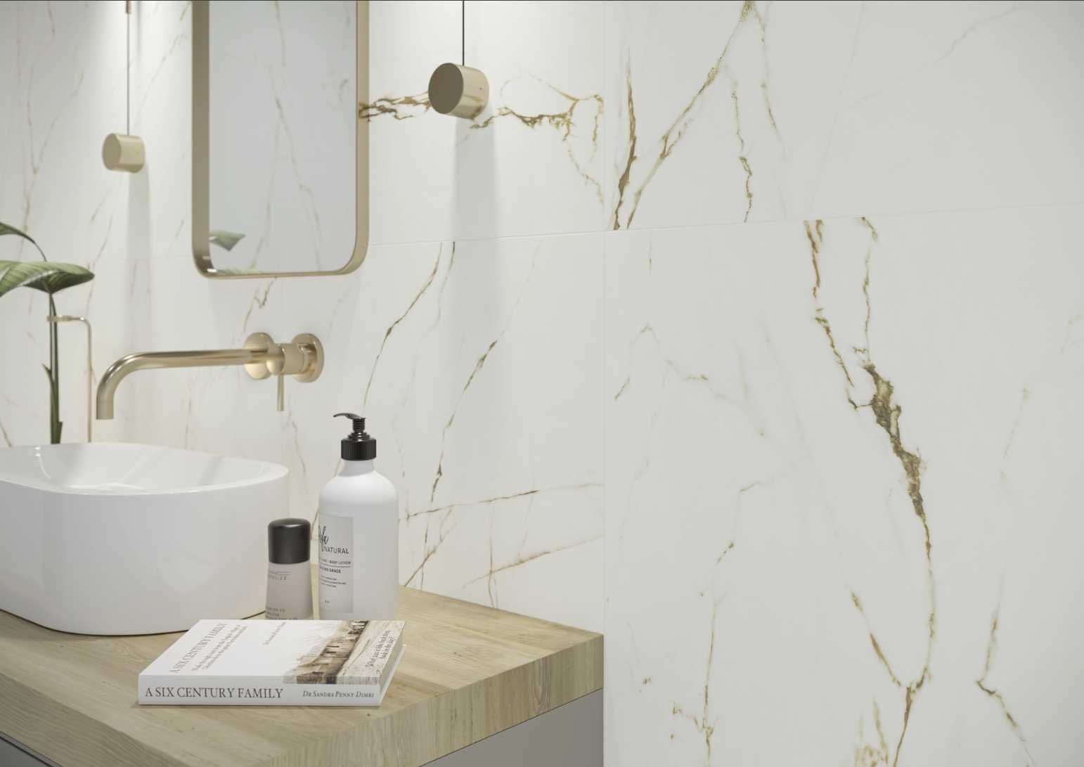 1 nowy gres szkliwiony Klaro White Artens 59.7x119.7 gat I +2 elementy
