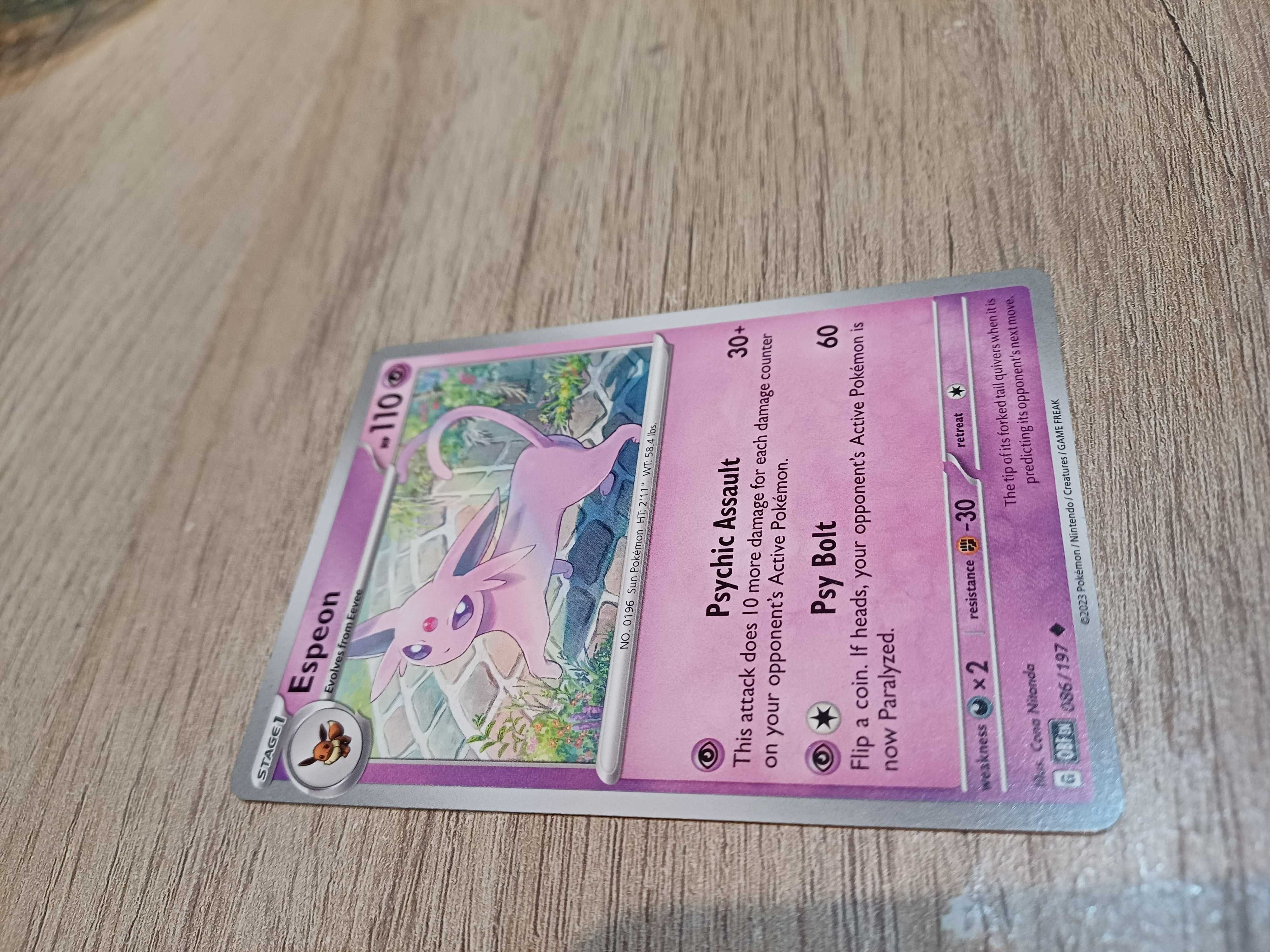 Carta Pokémon Espeon #86