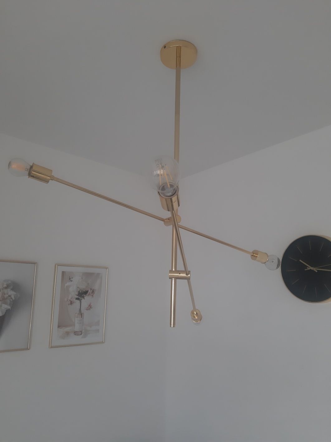 Lampa Mora Vintage Złota