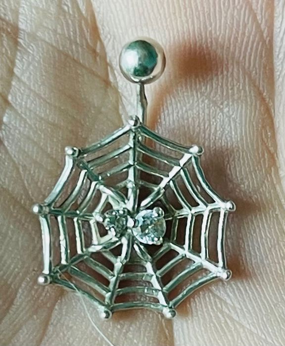 Серебро 925 * Серебряный пирсинг в пупок