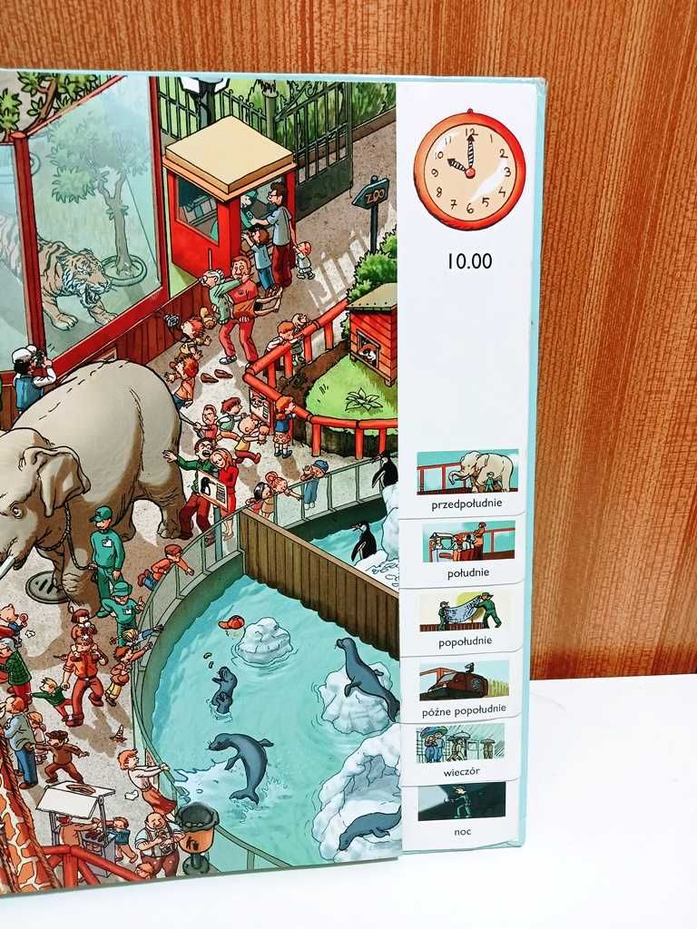 W ZOO PRZEZ CAŁY DZIEŃ Książka edukacyjna dla dzieci