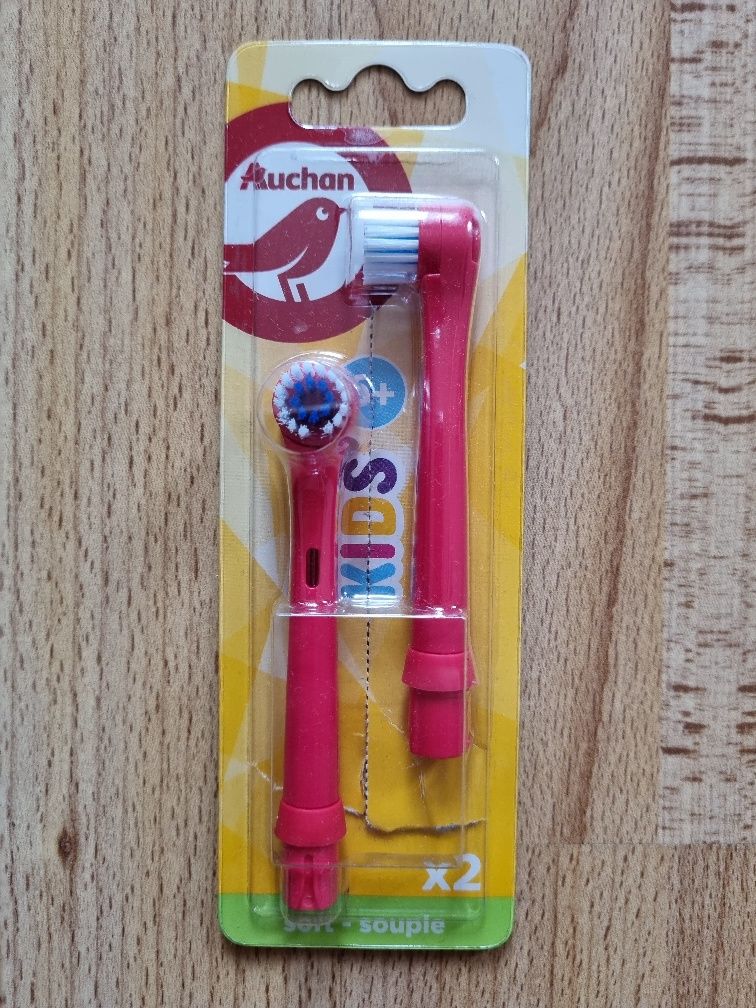 Набор насадок Auchan Kids для детской электрической зубной щетки