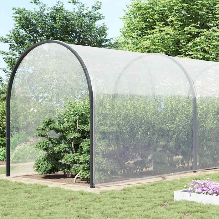 Vidaxl Przezroczysta Plandeka Z Oczkami 10X12 M Polietylen