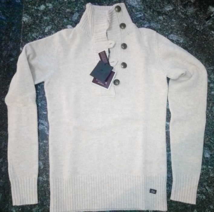 Camisola Sacoor Brothers, em lã de toque suave - NOVA c/ etiqueta