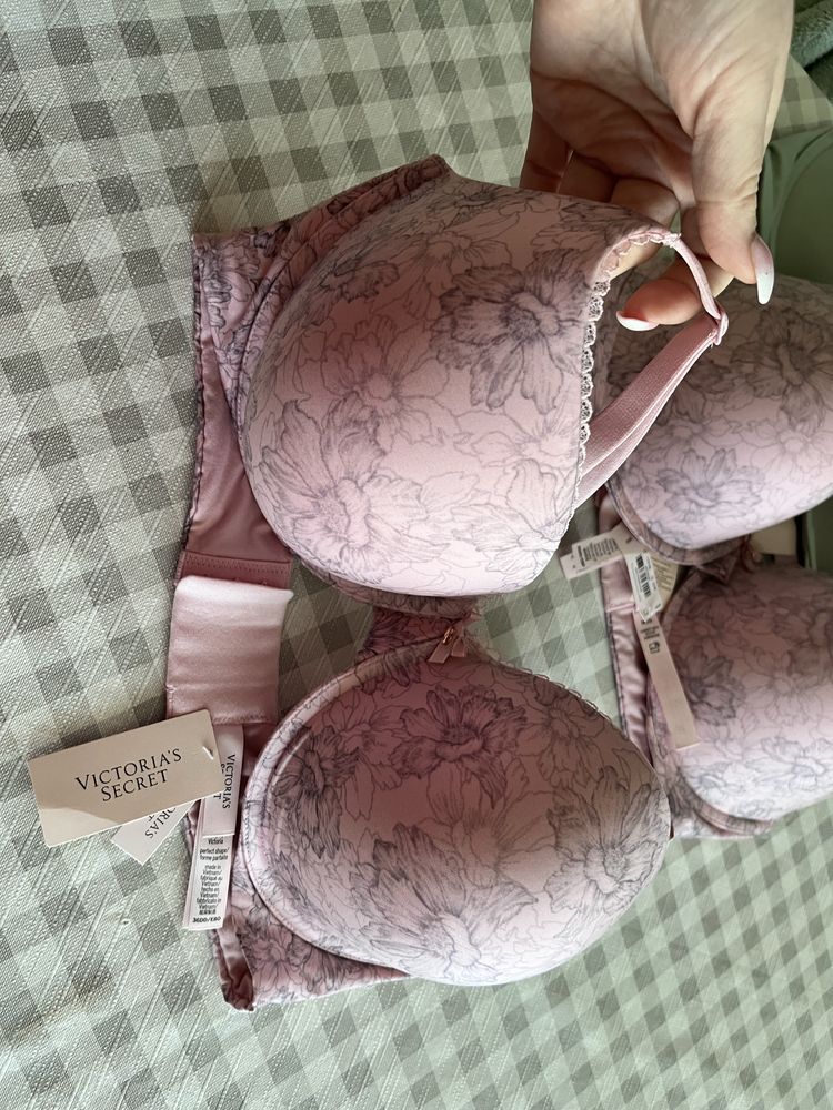 Victoria’s Secret Biustonosz stanik 36DD różowy 80E