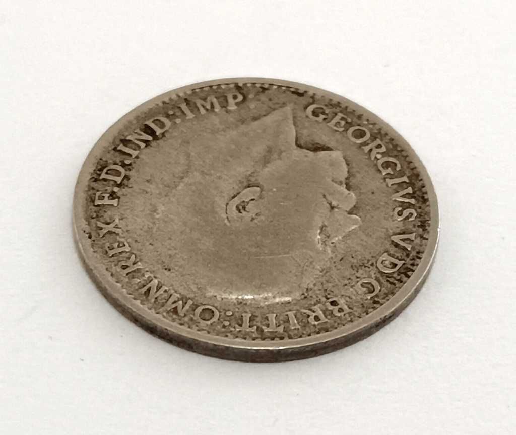 Srebrna moneta z 1920 roku - Król Jerzy V (1910 - 1936)