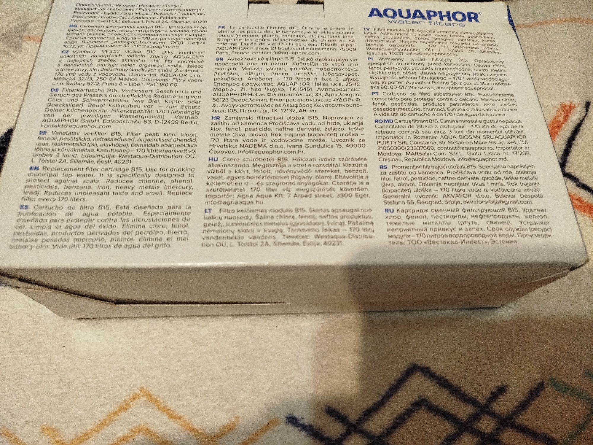 Aquaphor 3 X filtry Nowe