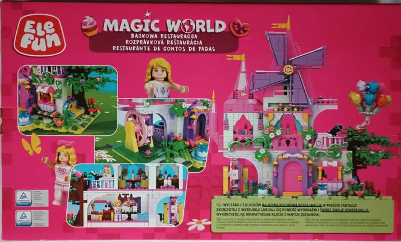 Klocki do budowania - Magic World - Bajkowa Restauracja Zamek - EleFun