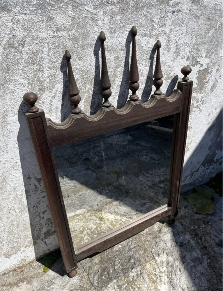 Espelho de parede madeira