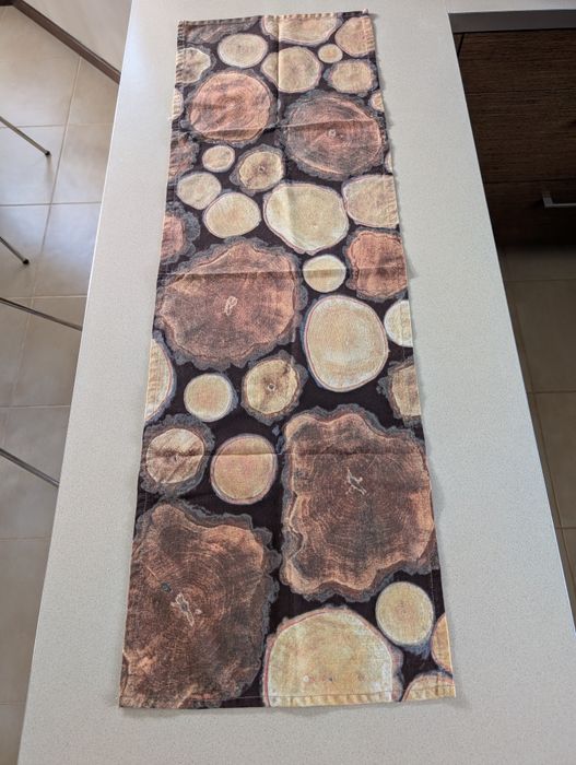 Bieżnik na stół Ikea nadruk z drewna 38x120