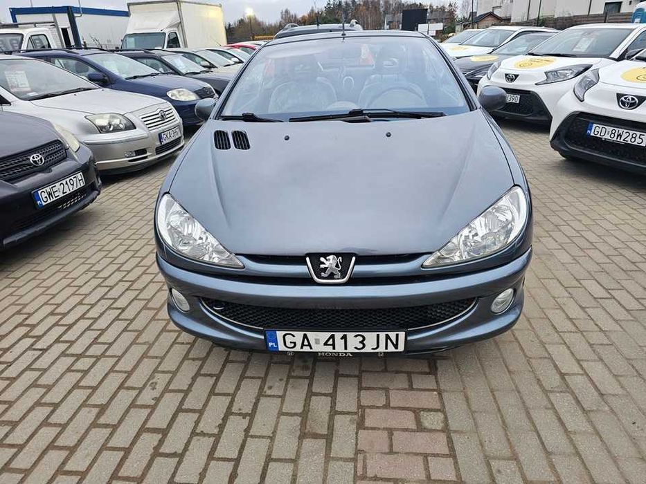 Peugeot 206 kabrio 2006r/1.6 benzyna/109KM/opłaty aktualne/dach działa