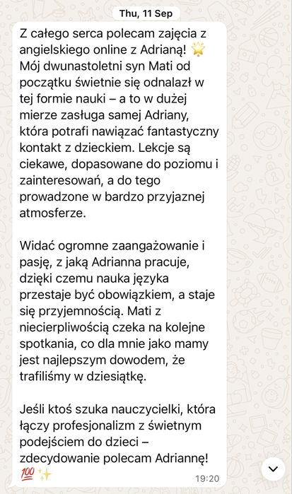 Korepetycje z języka angielskiego online