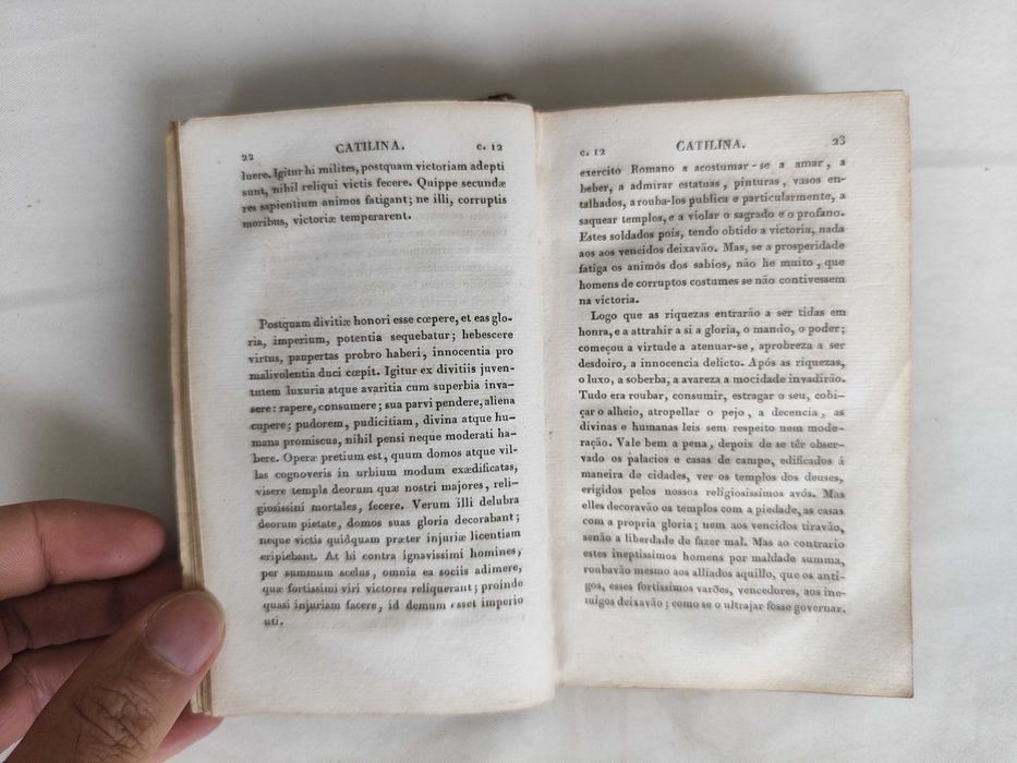 Livro | Sallustio em Portuguez | 1825 | 1ª Edição