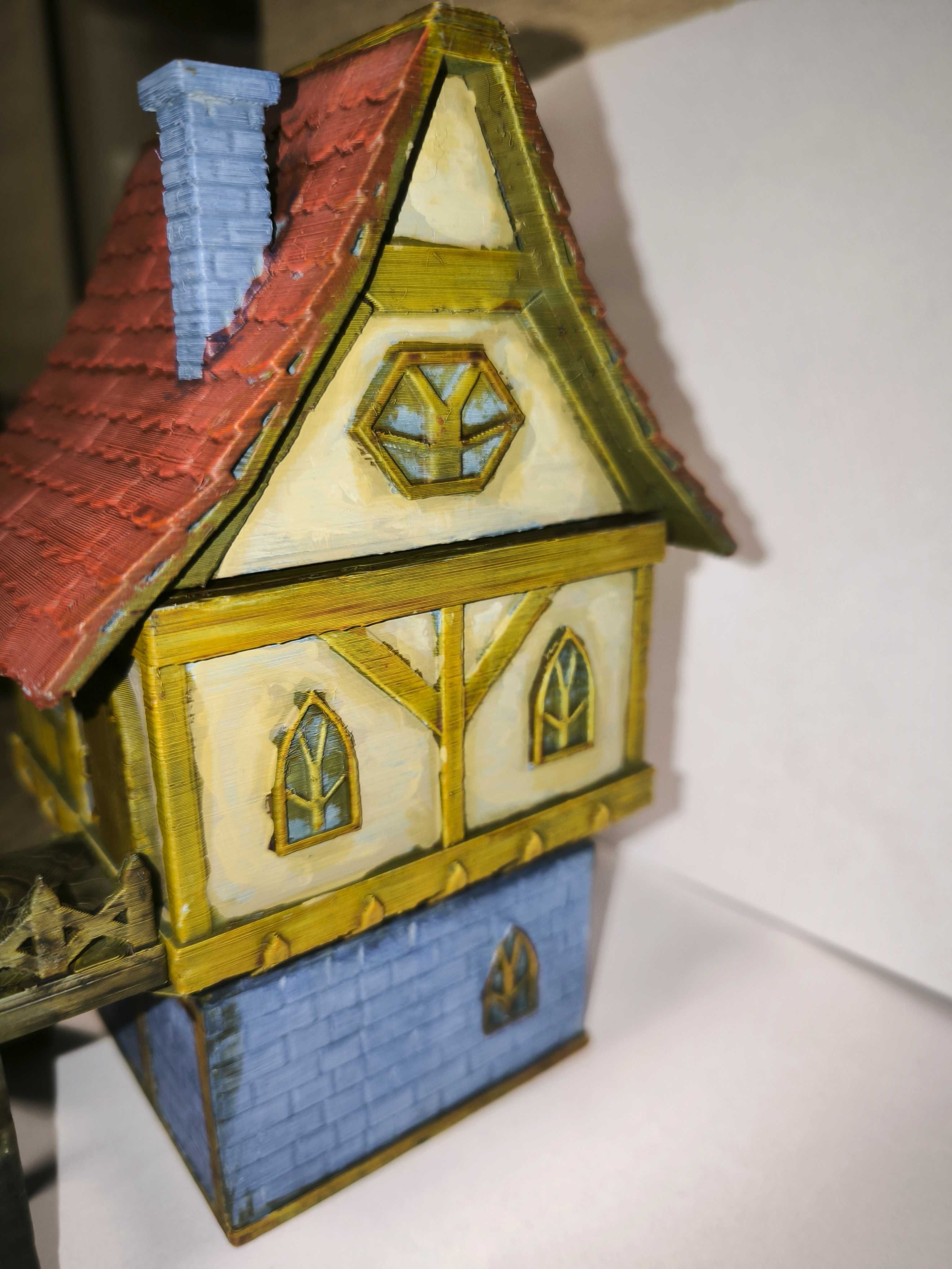 Healer House RPG Domek uzdrowiciel diorama makieta(pomalowany)