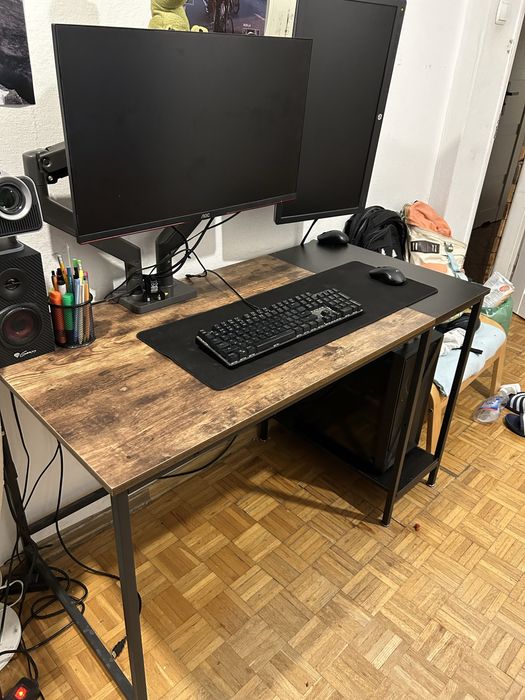 Biurko komputerowe / do pracy 120×60 cm – nowoczesny styl industrialny