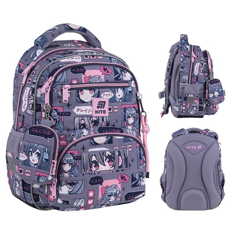 Шкільний набір Kitel SET_K25-773M-5 (рюкзак ортопедичний, пенал, сумка