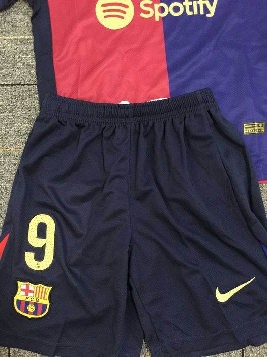 Koszulka Barcelona - Komplet dziecięcy-Lewandowski-domowa-R.22