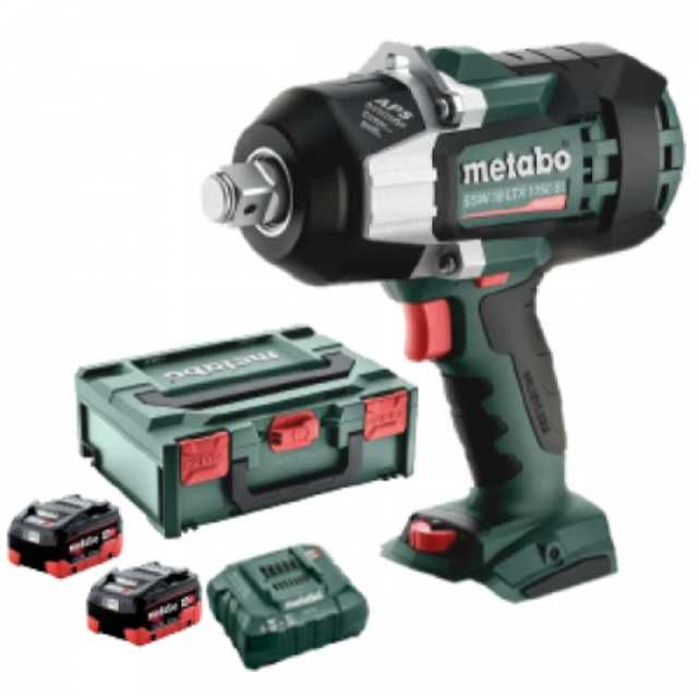 Máquina impacto 3/4" Metabo SSW 18 LTX 1750 BL + 2 baterias 5,5Ah e ca