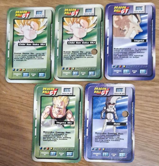 Karty Dragon Ball GT - 10 sztuk
