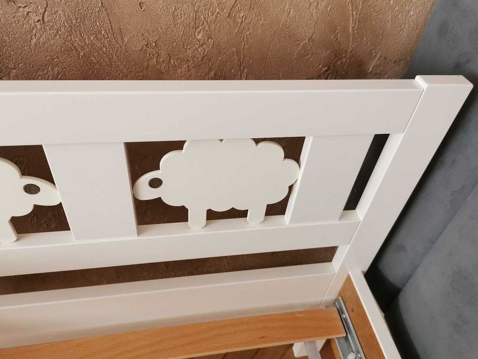 Łóżko dziecięce IKEA KRITTER z barierką + materac