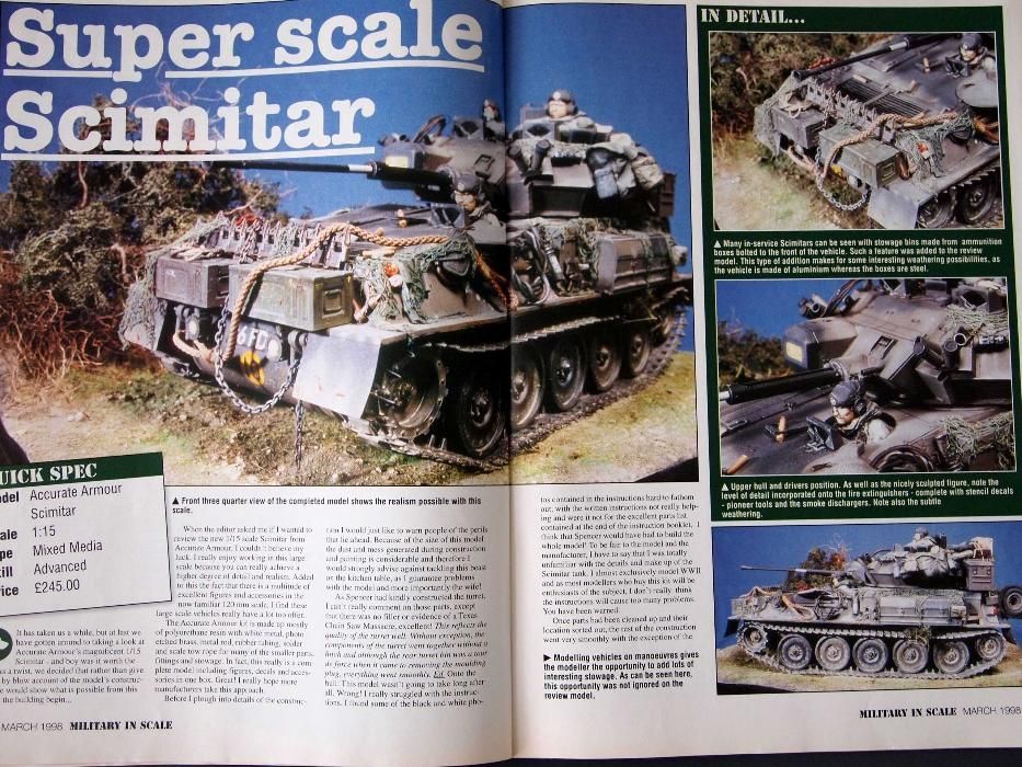 Revistas Military in scale Magazine modelismo 2ª Guerra