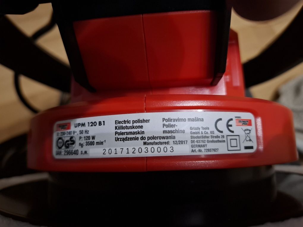 Maszyna Polerska Ultimate Speed UPM120B1