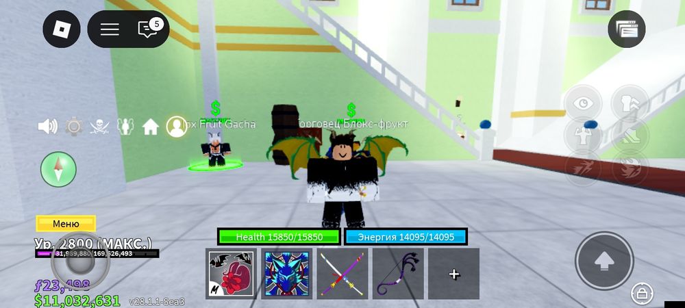 Акаунт в Блокс Фрукт