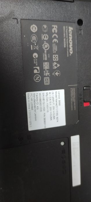 Portátil Lenovo  B590