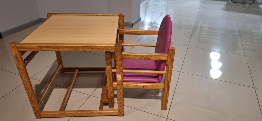 Krzesełko stolik do karmienia Bocian
