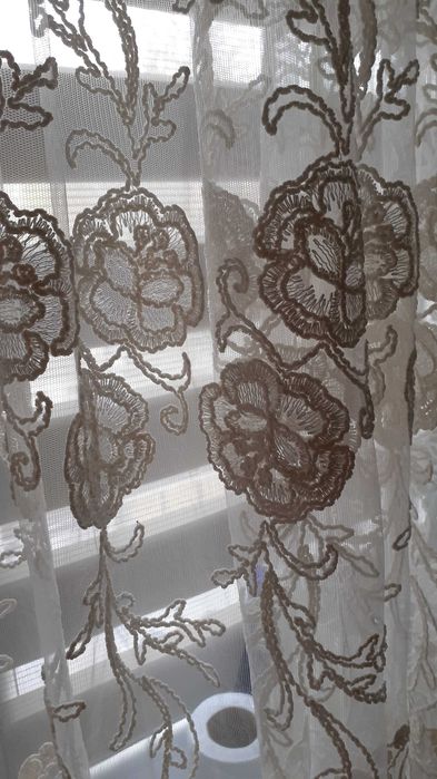 Piękna firana styl retro