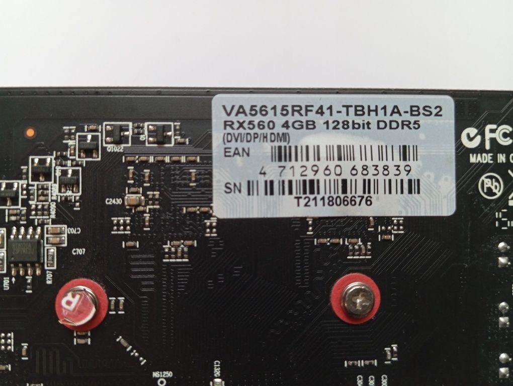 Відеокарта Biostar RX560 4GB, GDDR5, 128 bit