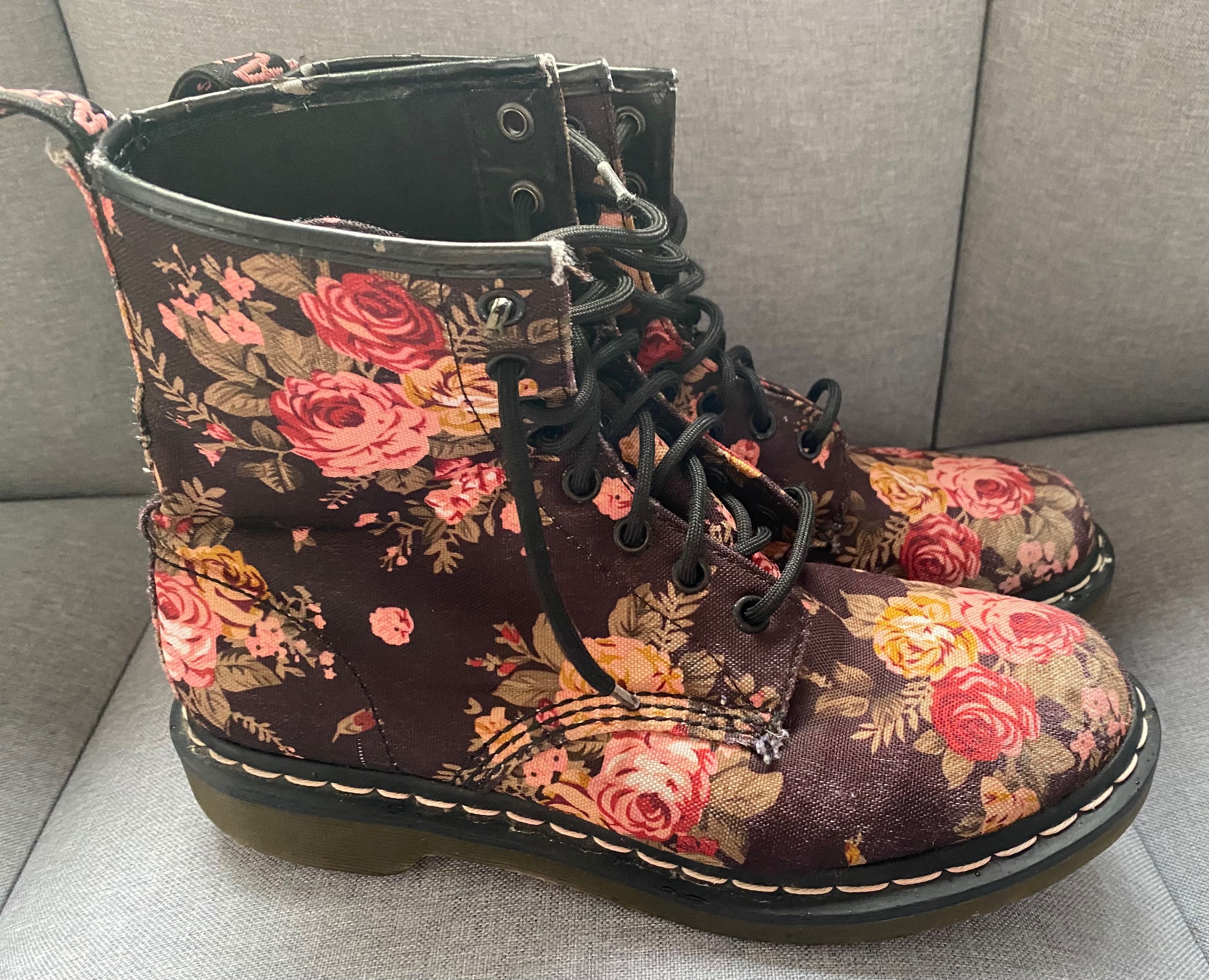 Dr.Martens martensy za kostkę w kwiaty 41