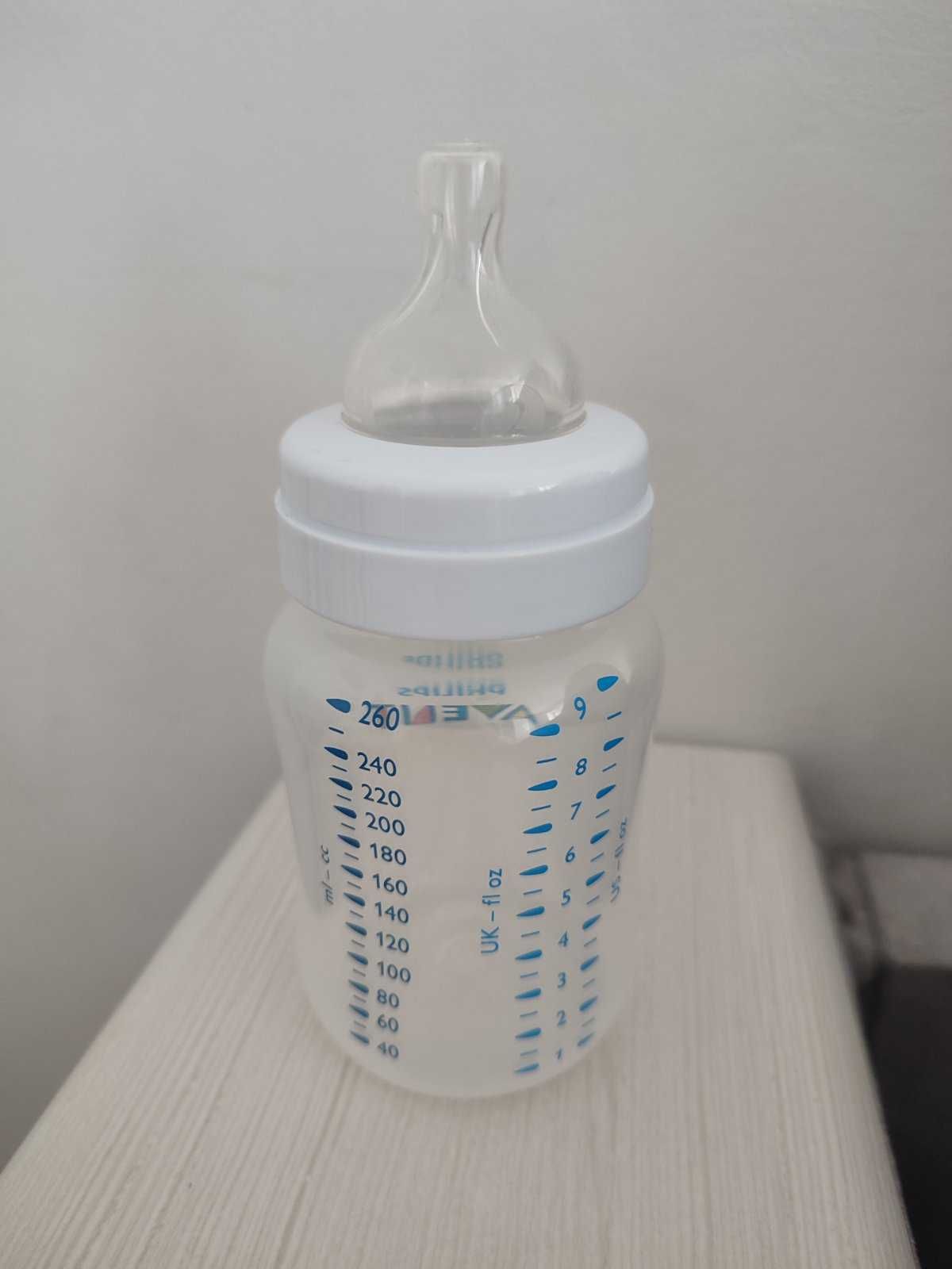 Пляшка Avent Classic Anti-colic 260мл+соски для густої їжі 2шт