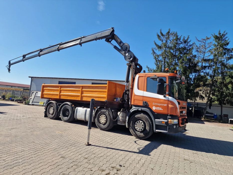 Scania P380 8x2  HDS HMF 1823 K4 12m, linowiec, wywrot 3s, wymienne zabudowy 185 NETTO